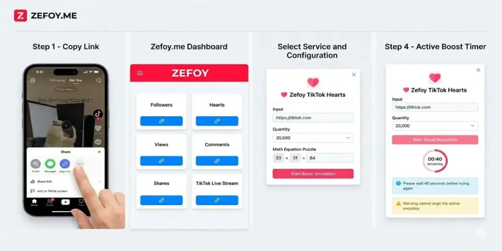How to Use Zefoy to get TikTok Likes