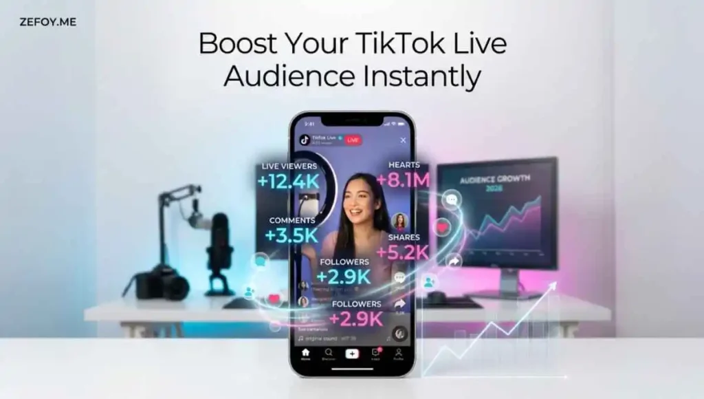 Zefoy TikTok Live free Likes, comments, followers, and shares